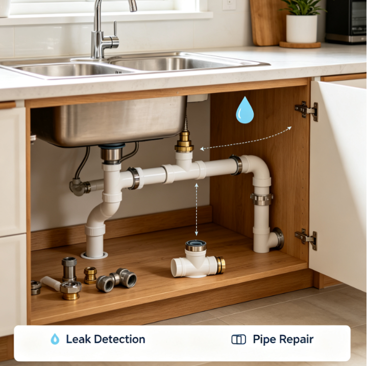 Kitchen Sink Leakage Repair Project