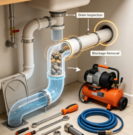 Main Drain Pipe Blockage Repair Project