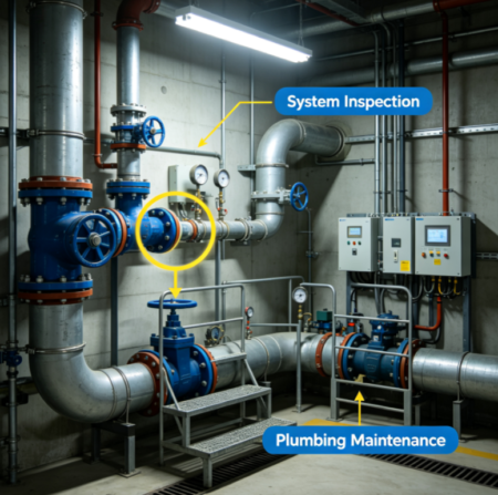 Commercial Building Plumbing Repair Project